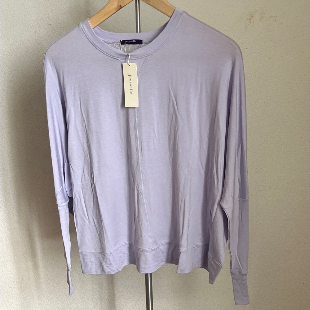 Journelle Emma Pullover - Light Purple Long Sleeve Pajama Top
